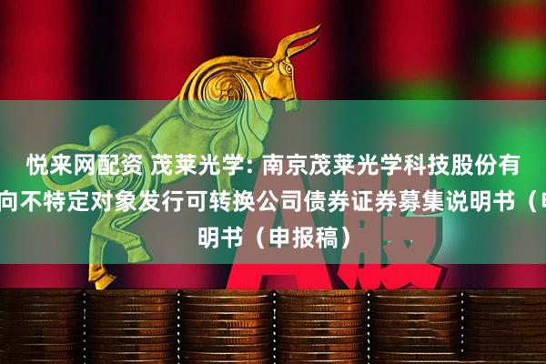 悦来网配资 茂莱光学: 南京茂莱光学科技股份有限公司向不特定对象发行可转换公司债券证券募集说明书(申报稿)