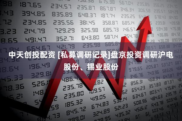 中天创投配资 [私募调研记录]盘京投资调研沪电股份、锡业股份